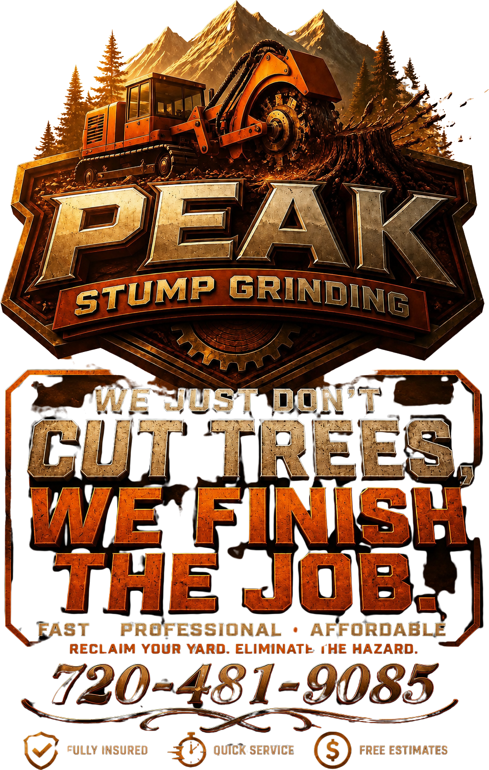 Peaks Stump Grinding LLC logo